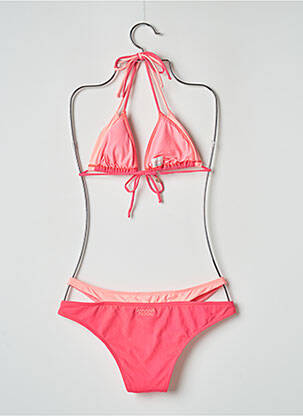 Maillot de bain 2 pièces stretch haut soutien-gorge moulé rose BANANA MOON femme