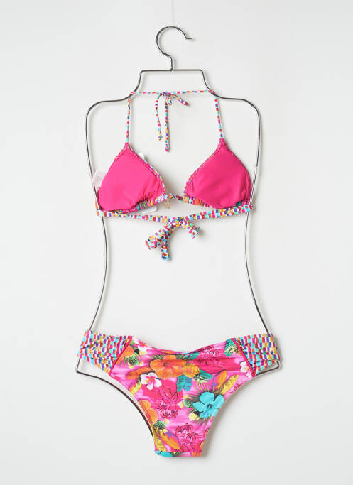 Maillot de bain 2 pièces rose BANANA MOON pour femme