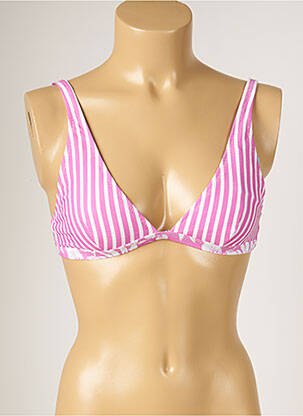Haut de maillot de bain fermeture liens à nouer violet BANANA MOON femme