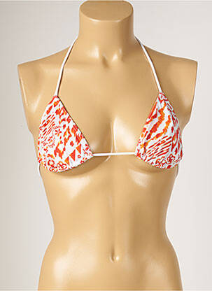 Haut de maillot de bain stretch haut triangles orange BANANA MOON femme