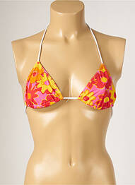 Haut de maillot de bain stretch haut triangles rose BANANA MOON femme