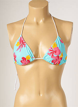 Haut de maillot de bain stretch haut triangles bleu BANANA MOON femme
