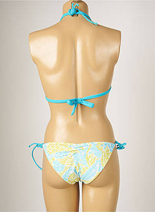 Maillot de bain 2 pièces stretch haut soutien-gorge moulé bleu BANANA MOON femme