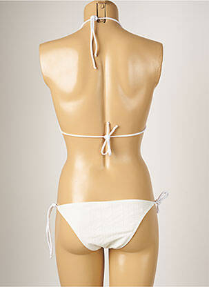 Maillot de bain 2 pièces stretch haut triangles marron BANANA MOON femme