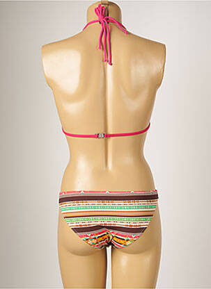 Maillot de bain 2 pièces stretch haut triangles rose BANANA MOON femme