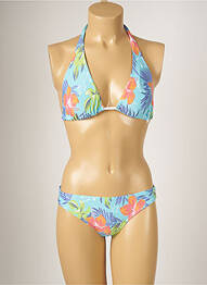 Maillot de bain 2 pièces stretch bleu BANANA MOON femme