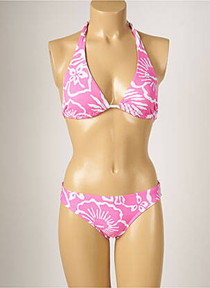 Maillot de bain 2 pièces stretch rose BANANA MOON femme