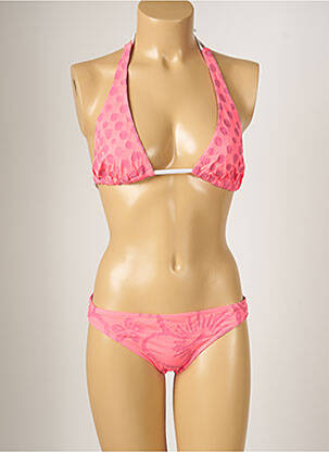 Maillot de bain 2 pièces stretch rose BANANA MOON femme