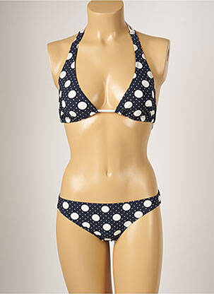 Maillot de bain 2 pièces stretch bleu BANANA MOON femme