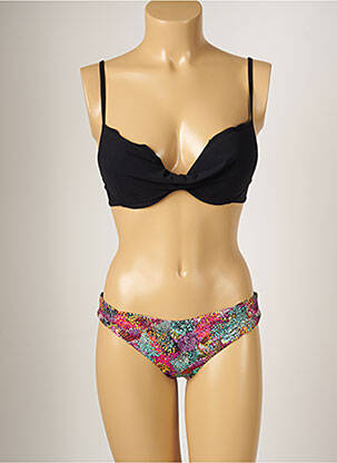 Maillot de bain 2 pièces haut soutien-gorge moulé haut soutien-gorge moulé noir BANANA MOON femme