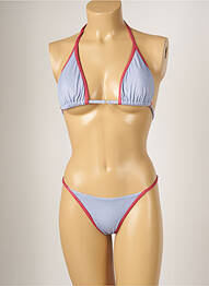 Maillot de bain 2 pièces stretch haut soutien-gorge moulé bleu BANANA MOON femme