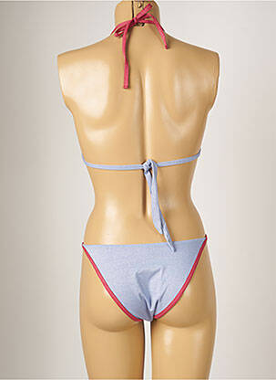 Maillot de bain 2 pièces stretch haut soutien-gorge moulé bleu BANANA MOON femme