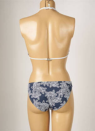 Maillot de bain 2 pièces stretch haut triangles bleu BANANA MOON femme