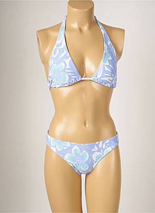 Maillot de bain 2 pièces stretch haut triangles violet BANANA MOON femme