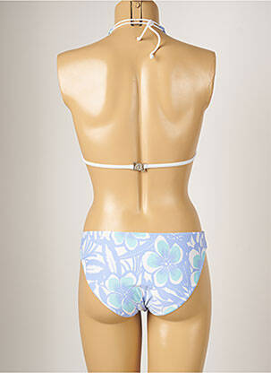 Maillot de bain 2 pièces stretch haut triangles violet BANANA MOON femme