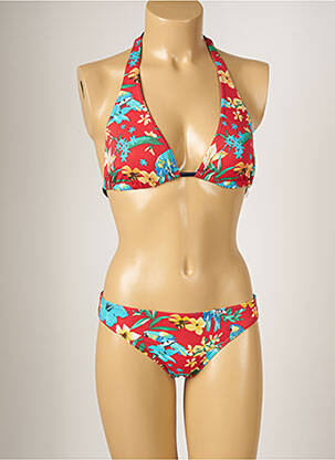 Maillot de bain 2 pièces stretch rouge BANANA MOON femme