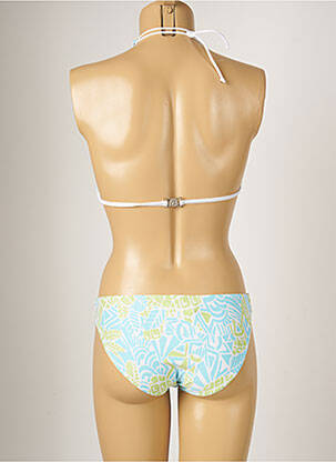 Maillot de bain 2 pièces stretch haut triangles bleu BANANA MOON femme
