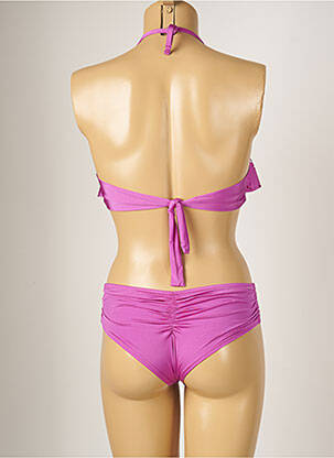 Maillot de bain 2 pièces stretch haut soutien-gorge moulé violet BANANA MOON femme