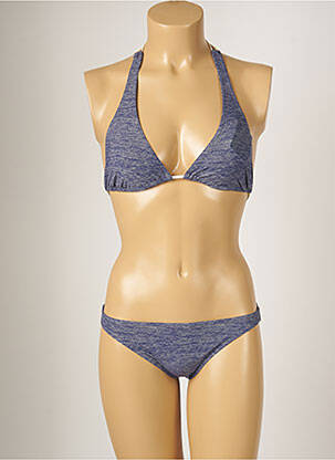 Maillot de bain 2 pièces stretch bleu BANANA MOON femme