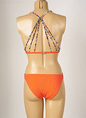 Maillot de bain 2 pièces stretch haut soutien-gorge moulé orange BANANA MOON femme
