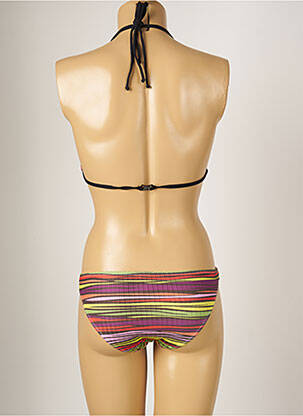 Maillot de bain 2 pièces stretch haut triangles orange BANANA MOON femme