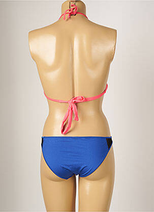 Maillot de bain 2 pièces stretch haut triangles bleu BANANA MOON femme