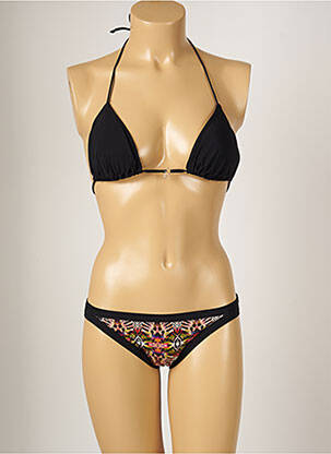 Maillot de bain 2 pièces stretch haut soutien-gorge moulé noir BANANA MOON femme