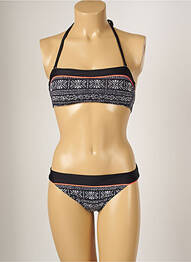 Maillot de bain 2 pièces stretch haut soutien-gorge moulé noir BANANA MOON femme