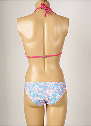 Maillot de bain 2 pièces stretch haut triangles bleu BANANA MOON femme