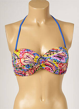 Haut de maillot de bain haut soutien-gorge moulé haut soutien-gorge moulé bleu BANANA MOON femme