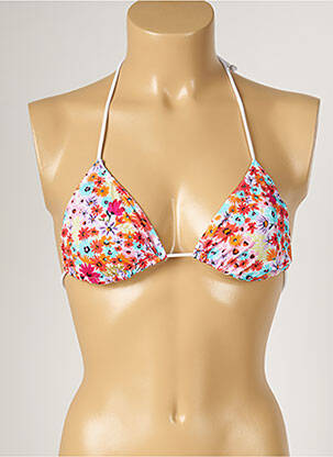 Haut de maillot de bain stretch haut triangles rose BANANA MOON femme