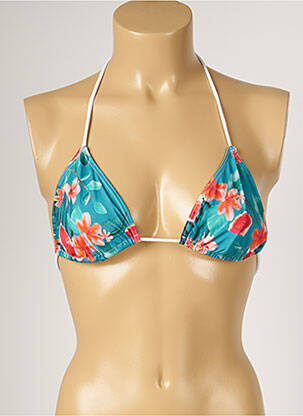Haut de maillot de bain stretch haut triangles bleu BANANA MOON femme