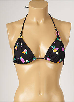 Haut de maillot de bain stretch haut triangles noir BANANA MOON femme