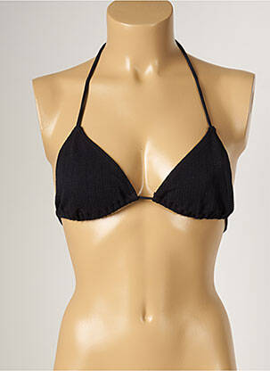 Haut de maillot de bain fermeture liens à nouer haut triangles noir BANANA MOON femme
