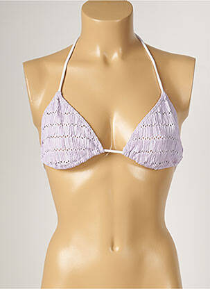 Haut de maillot de bain stretch haut triangles violet BANANA MOON femme