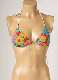 Haut de maillot de bain stretch haut triangles marron BANANA MOON femme