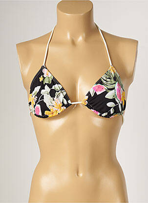 Haut de maillot de bain stretch haut triangles noir BANANA MOON femme
