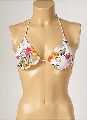 Haut de maillot de bain fermeture liens à nouer haut triangles vert BANANA MOON femme