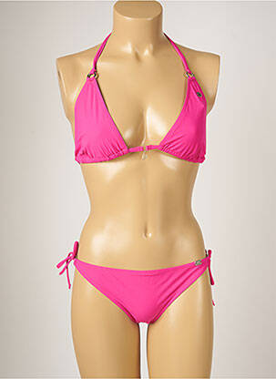 Bas de maillot de bain fermeture liens à nouer bikini rose BANANA MOON femme