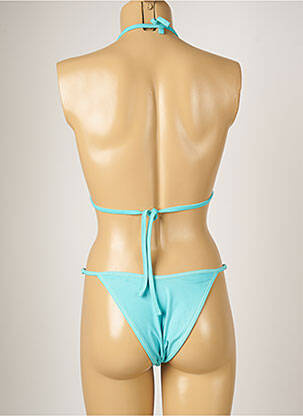 Maillot de bain 2 pièces stretch haut triangles bleu BANANA MOON femme