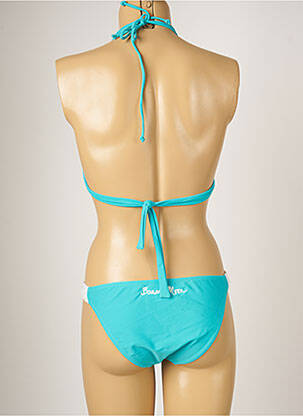 Maillot de bain 2 pièces stretch haut triangles noir BANANA MOON femme