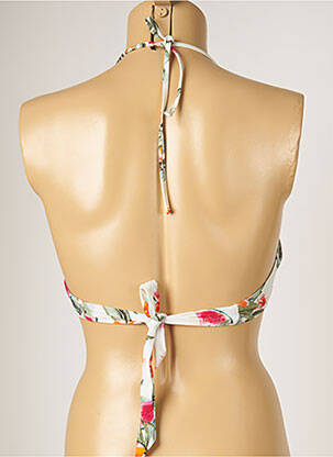 Haut de maillot de bain stretch haut triangles blanc BANANA MOON femme