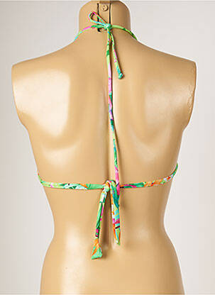 Haut de maillot de bain stretch haut triangles vert BANANA MOON femme