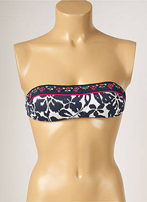 Haut de maillot de bain stretch haut bandeau bleu BANANA MOON femme