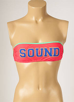 Haut de maillot de bain stretch haut bandeau rouge BANANA MOON femme