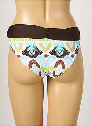 Bas de maillot de bain imprimé fantaisie culotte marron BANANA MOON femme