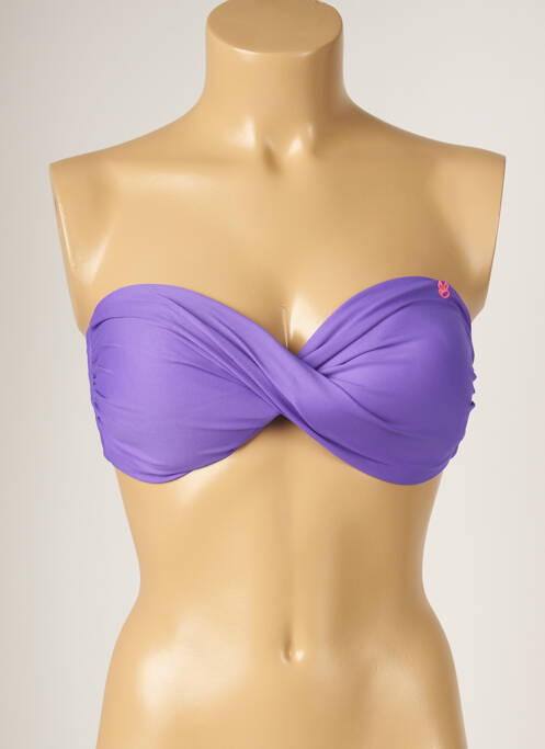 Haut de maillot de bain violet BANANA MOON pour femme