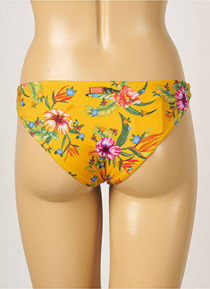 Bas de maillot de bain imprimé fleurs culotte jaune BANANA MOON femme