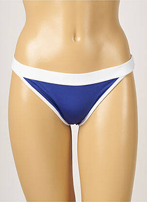 Bas de maillot de bain tissage satiné culotte bleu BANANA MOON femme