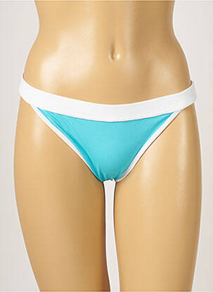 Bas de maillot de bain tissage satiné culotte bleu BANANA MOON femme